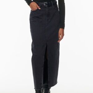 Aritzia The '90s Vintage Maxi Jean Skirt